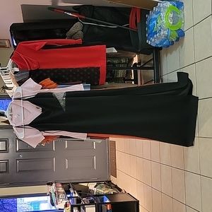 MATERNITY Black Side-Slit Dress